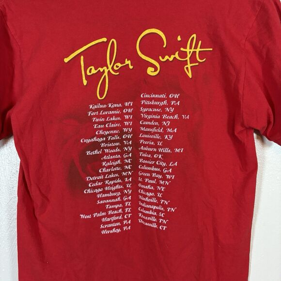 Vintage 2006 Taylor Swift Our Song Tour Red Small T-Shirt - Picture 7 of 7